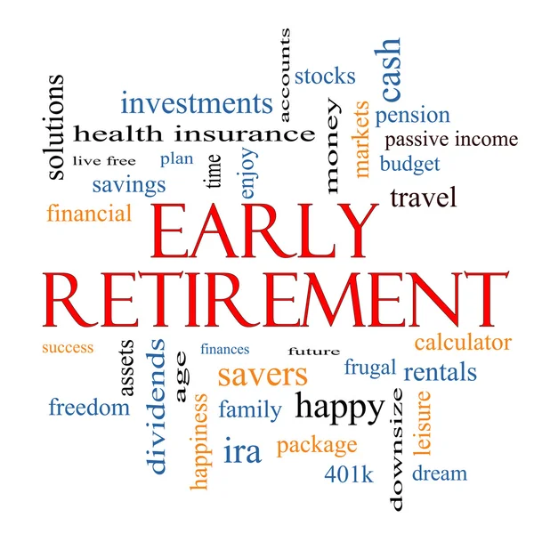 Early Retirement Word Cloud Concept