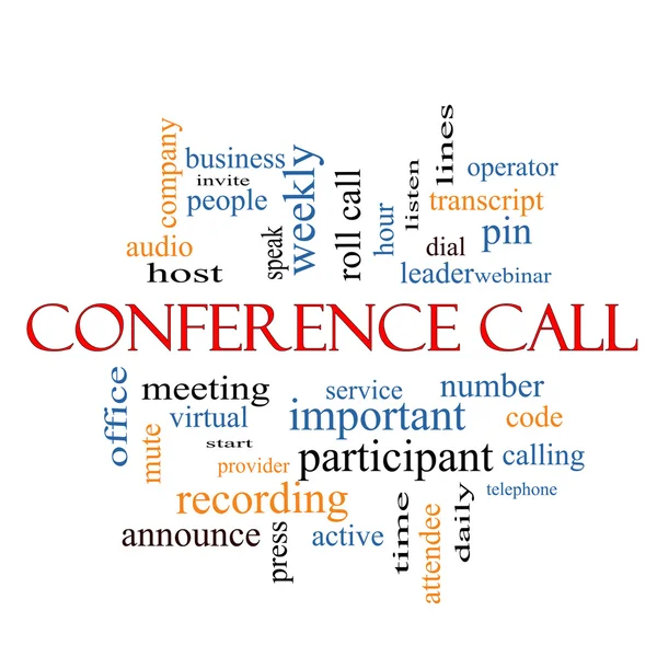 Conference Call Word Cloud Concept