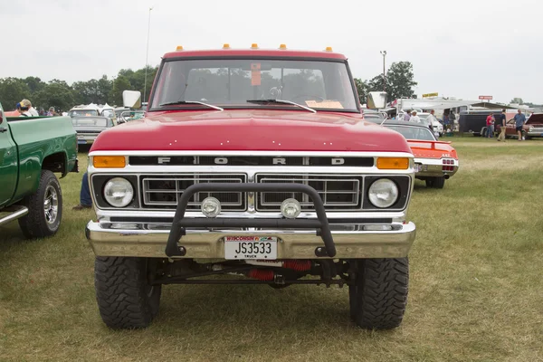 1977 Red Ford F150 Pickup Truck Front View