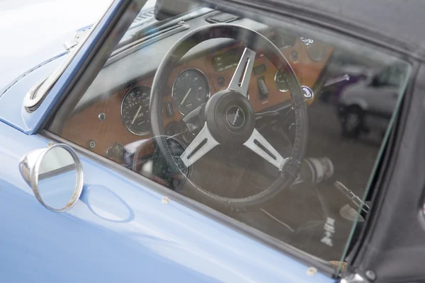 Blue Triumph Spitfire 1500 Car Interior