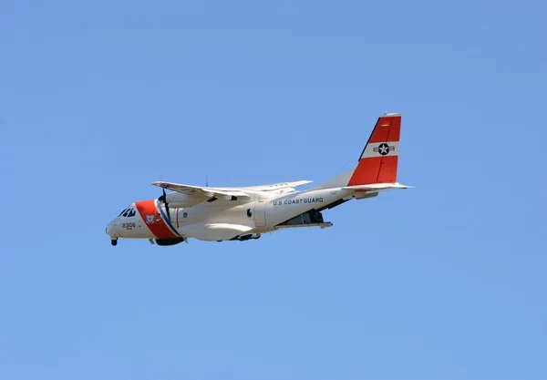 US Coast Guard airplane departs on patrol