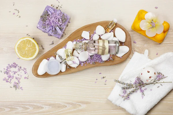 Lavender and lemon aromatherapy