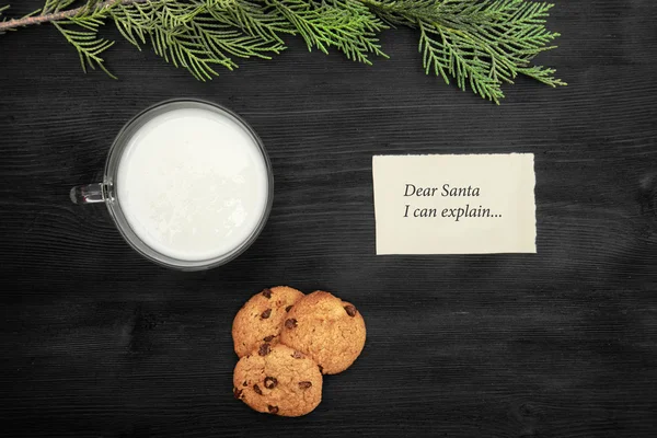 Cookies and milk for Santa Clause