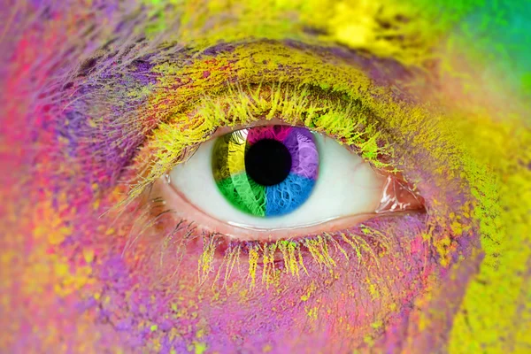 Multi colored eye