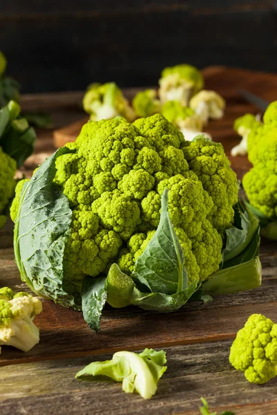 Raw Organic Green Broccoli Cauliflower