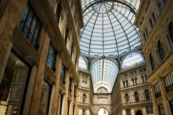 Glass dome of Galleria Vittorio Emanuele II in Milan, Italy
