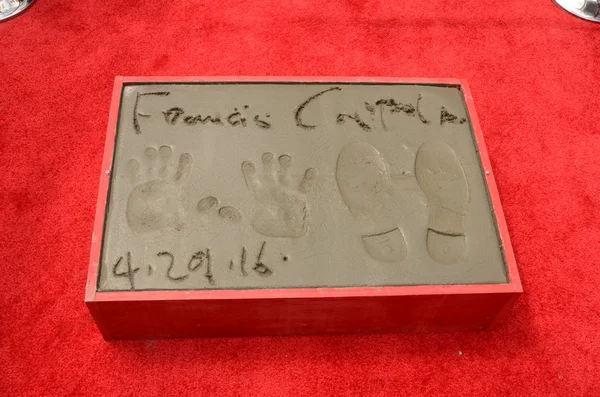 Francis Ford Coppola hand and foot prints