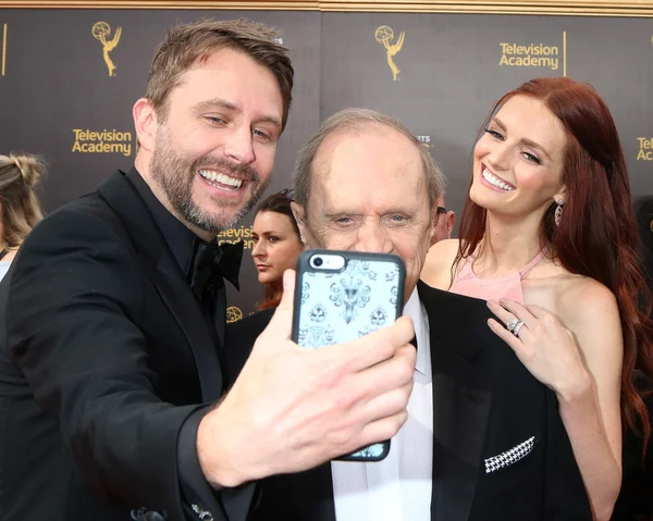 Actor Chris Hardwick, Bob Newhart, Lydia Hearst