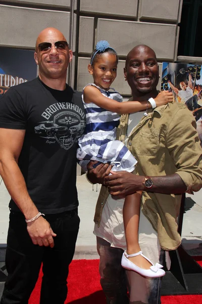 Vin Diesel, Tyrese Gibson, Tyrese\'s daughter