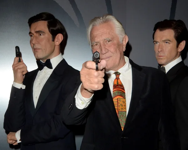 George Lazenby, with the George Lazenby Wax figure