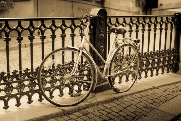 Classic vintage retro city bicycle