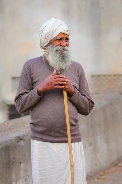 JAIPUR, INDIA - NOVEMBER 14: Unidentified man walks to Galta Temple on November 14, 2014 in Jaipur, India. Jaipur is the capital and largest city of the Indian state of Rajasthan