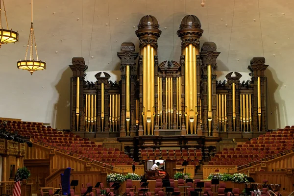 SALT LAKE CITY, USA - JULY 26: Tabernacle organ on July 26, 2013 in Salt Lake City, USA. It is one of the largest organs in the world.