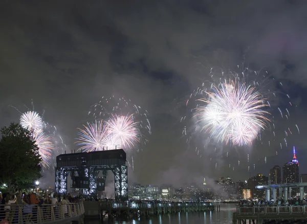 Macy's fireworks celebration in New York City