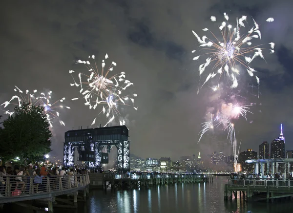 Macy's fireworks celebration in New York City