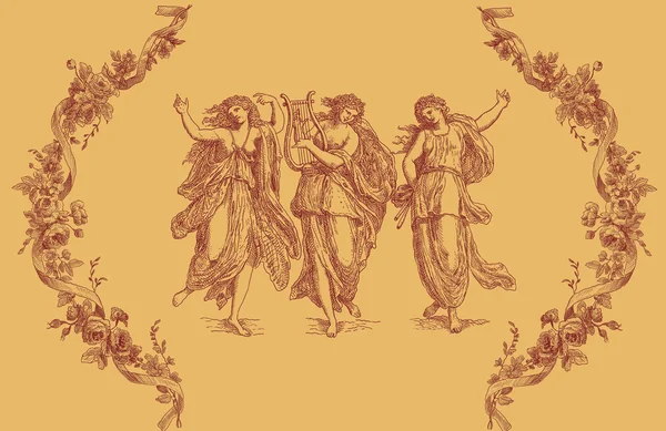 Old Greek Goddess illustration