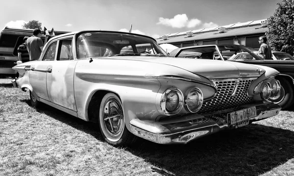 PAAREN IM GLIEN, GERMANY - MAY 19: Full-size car Plymouth Fury, 1961 (black and white), \