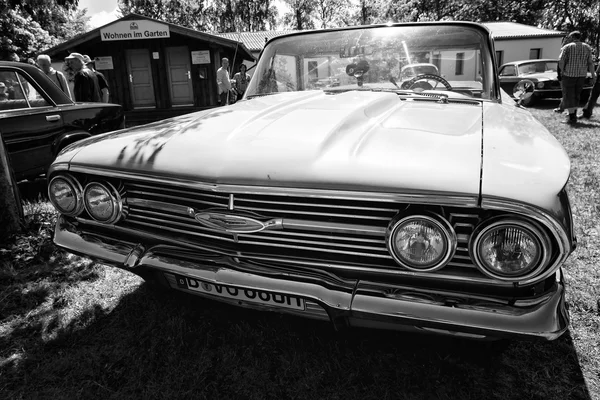 PAAREN IM GLIEN, GERMANY - MAY 19: Chevrolet El Camino - a coupe utility vehicle, black and white, \