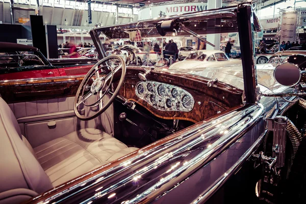 Cabin of full-size luxury car Mercedes-Benz 770K Cabriolet D (W07), 1931.