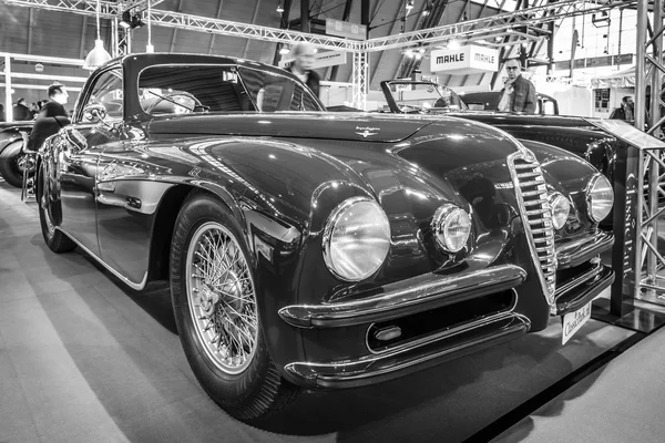 Vintage car Alfa Romeo 6C 2500 SS Touring Superleggera Coupe, 1948.