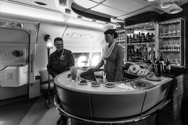 The bar for the passengers the first and business class of the world\'s largest aircraft Airbus A380