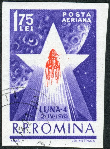 Postage stamp printed in Romania shows 