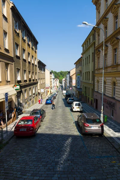 Street and everyday life of the city. Prague is the capital and largest city of the Czech Republic.
