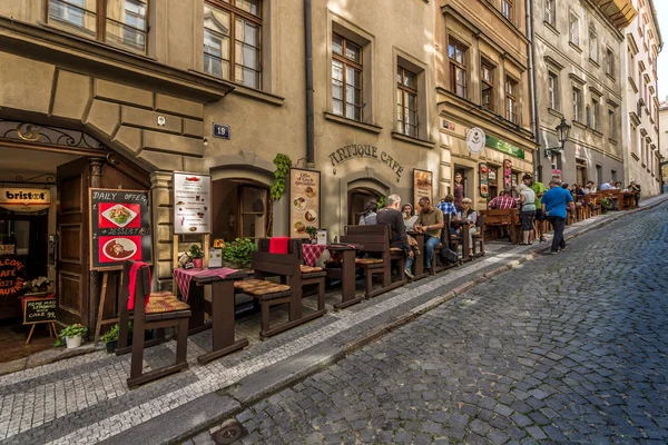 Street and everyday life of the city. Prague is the capital and largest city of the Czech Republic.