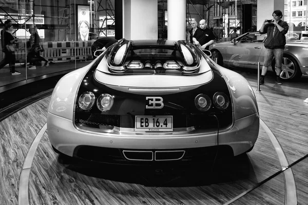 The Bugatti Veyron EB 16.4 is a mid-engined grand touring car.