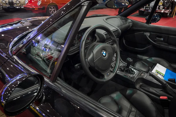 Cabin of the compact luxury sports car BMW Z3M, 1999