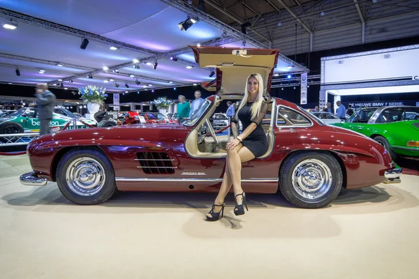 Sports car Mercedes-Benz 300 SL. Stand of company \
