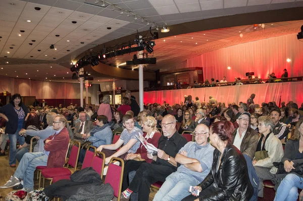 SEPTEMBER 5: Jeremy Corbyn, now Labour Party Leader, heads the panel at the rally in Margate\'s Winter Gardens. September 5, 2015, in Margate, Kent UK