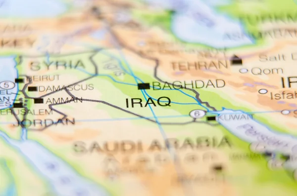 Iraq country on map