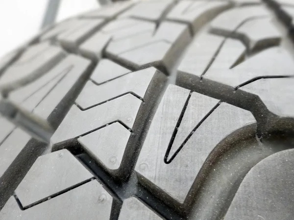 Tire tread closeup in a tire shop