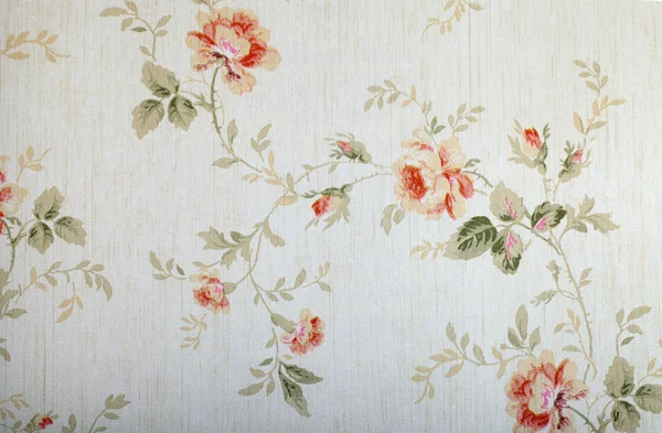 Vintage victorian wallpaper with floral pattern