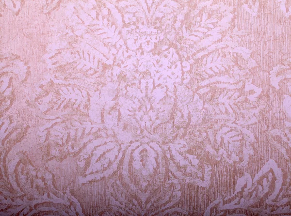 Vintage beige wallpaper with shabby victorian pattern