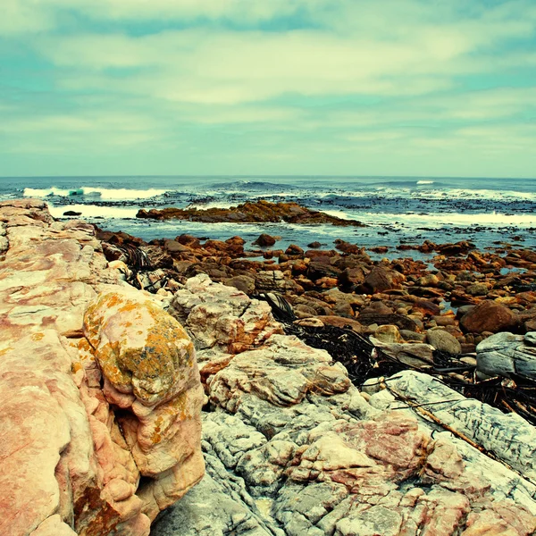 Rocks and ocean near Cape of Good Hope(South Africa)