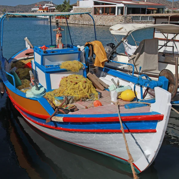 Fishing boat in Elounda (Crete, Greece).