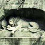 Lion Monument (Loewendenkmal) in park (Lucerne, Switzerland),  Photo #70336727