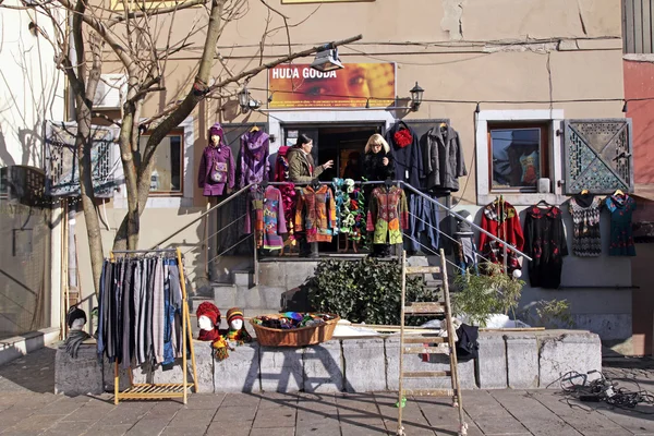 Street clothes shop, Slovenia