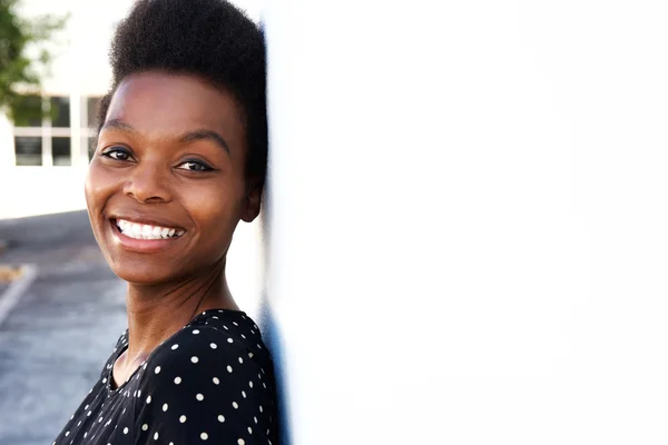 Smiling young african american lady