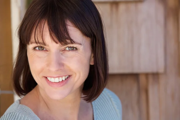 Beautiful older woman smiling