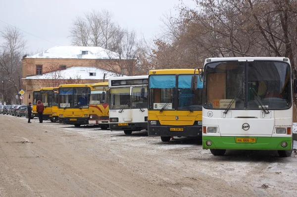 Bus parking