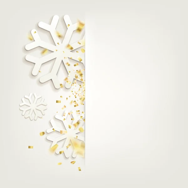Elegant Christmas background.Confetti isolated.