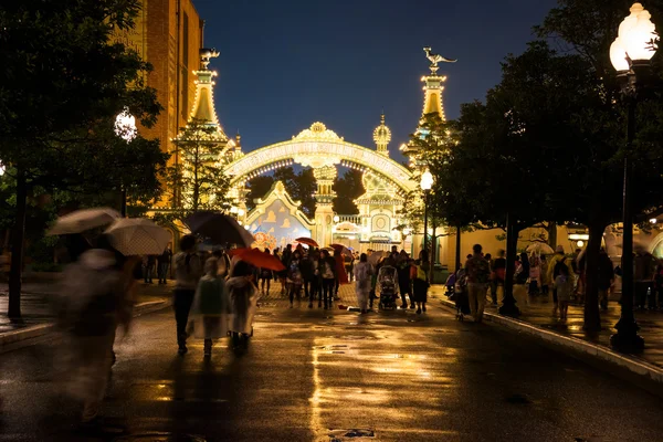 People at Toy Story Mania entrance at Disney sea