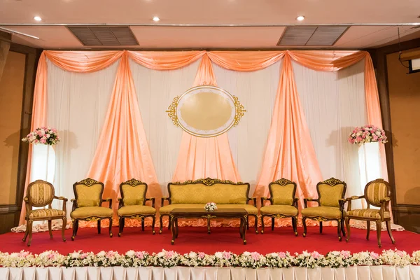 Luxury indoor wedding stage