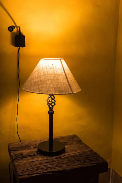 Classic lamp on bedroom