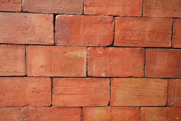 Big red brick wall texture