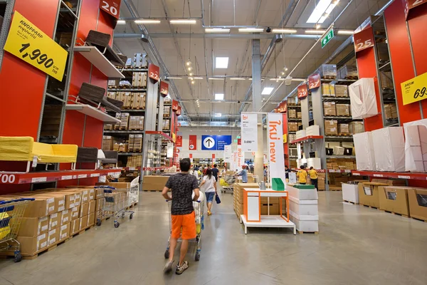 People shopping at IKEA furniture store