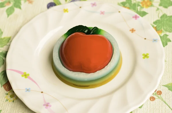 Jelly made in apple fruit shape